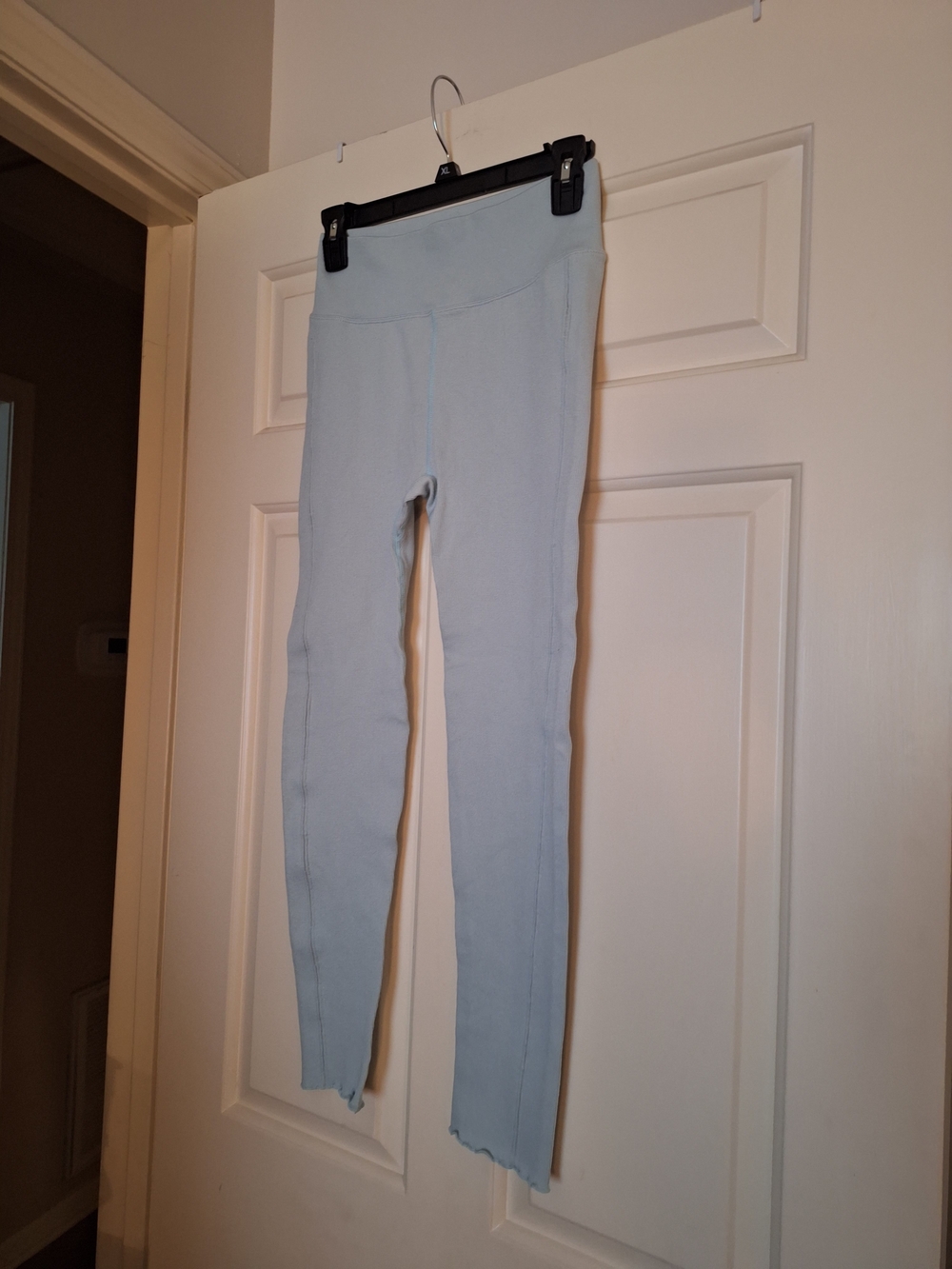 Light Blue Women's Seamless High-Waist Leggings